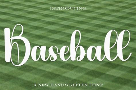 Baseball Font By Putrasyahreza00 · Creative Fabrica