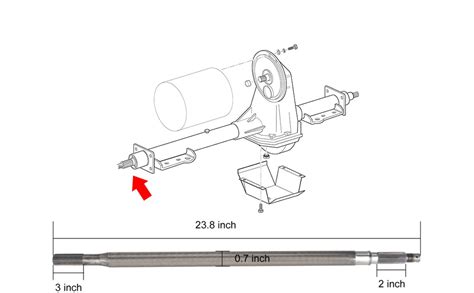 Amazon 10L0L EZGO TXT Rear Wheel Axle Shaft Driver Side Replaces