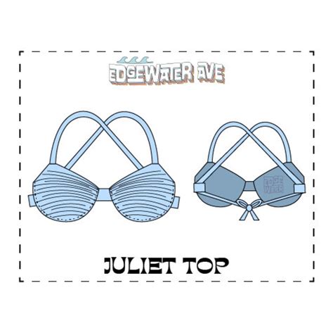 DIY Underwire Gathered Bikini Top PDF Juliet Top PDF Sewing Pattern Etsy