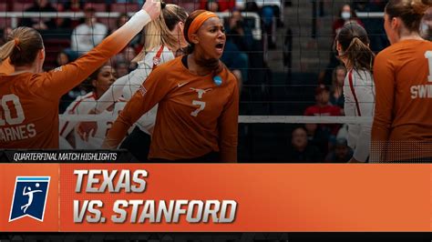 Texas Vs Stanford Ncaa Volleyball Quarterfinal Highlights Youtube