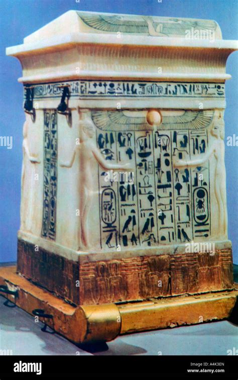 Canopic Chest From The Tomb Of Tutankhamun 14th Century BC Artist