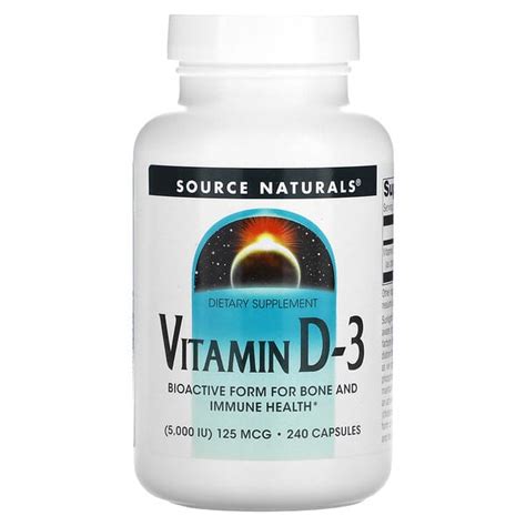 Source Naturals Vitamin D Iu Mcg Capsules