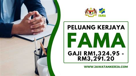 Pengambilan Jawatan Kosong Di Fama Sesi Disember Jadual Gaji Rm