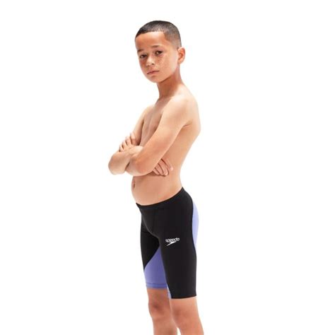 Speedo Jr Fastskin Lzr Ignite Jammer Black Miami Lilac Ness Swimwear