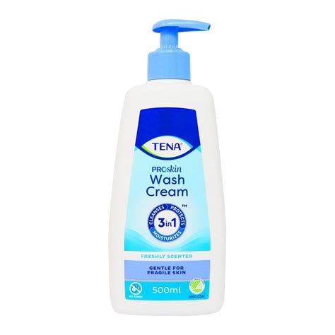 Tena Wash Cream 3-in-1 No Rinse 500ml | Inish Pharmacy | Ireland