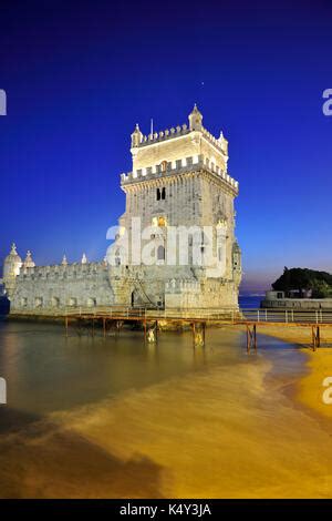 Turm Von Belem Torre De Belem Ist Ein Wehrturm Befindet Sich An Der