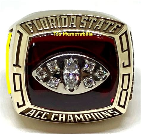 1998 Florida State Seminoles Fsu ACC Football Championship Ring - Buy ...