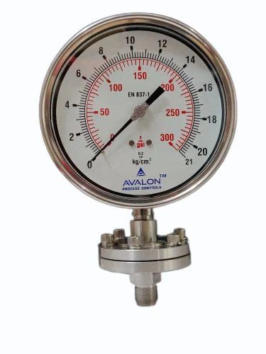 4 Inch 100 Mm Sealed Diaphragm Pressure Gauge 0 To 10 6 Kg At Rs