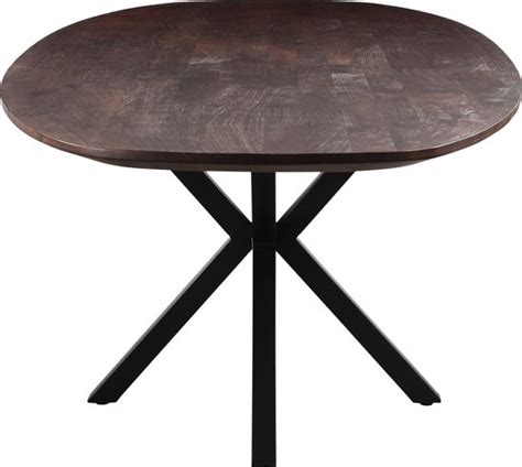 Eettafel Bruin Ovaal Mangohout Cm Tafel Lissabon Giga Meubel