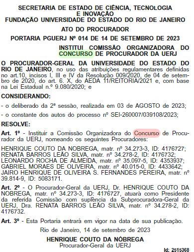 Concurso UERJ edital publicado inicial de até R 5 mil Veja