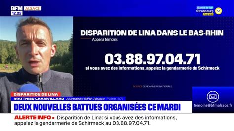 Disparition De Lina Deux Nouvelles Battues Organis Es Ce Mardi