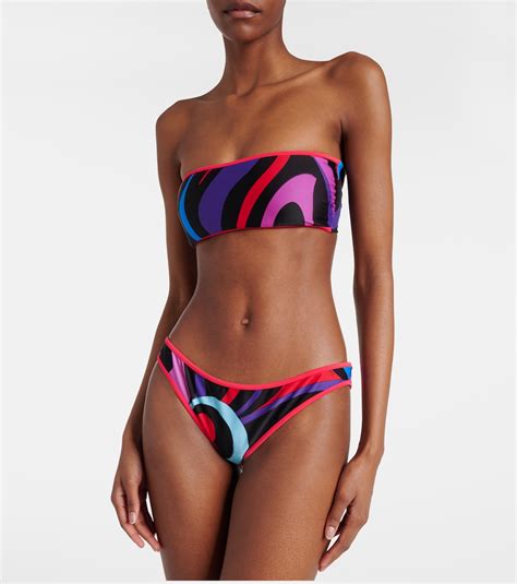 Marmo Low Rise Bikini Bottoms In Multicoloured Pucci Mytheresa