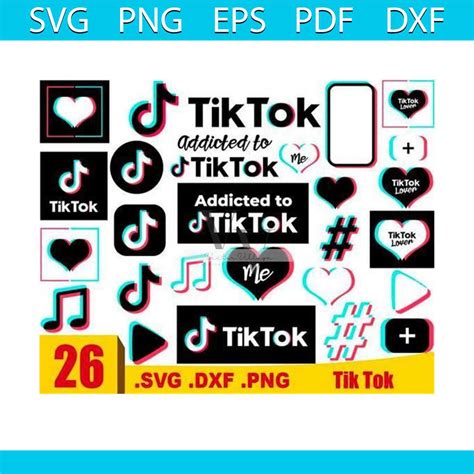 26 Tik Tok Logo Bundle Trending Svg Tik Tok Vector Tik To Inspire Uplift