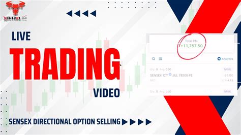 Live Trading Video 11 700 Profit Book Sensex Option Selling