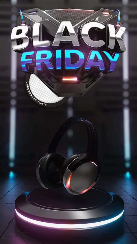 Post Story Loja Black Friday Produto Headset Social Media Psd Edit Vel