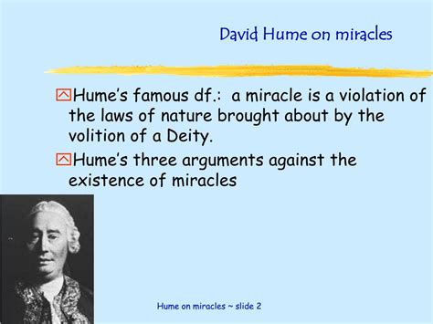 Ppt David Hume On Miracles Powerpoint Presentation Free Download