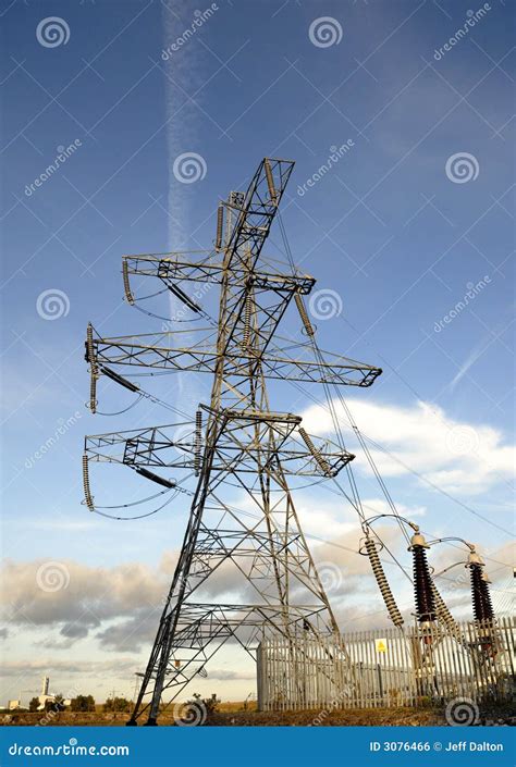 An Electricity Supply Pylon Delivering Power Through The Uk National