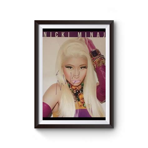 Nicki Minaj Signed Poster