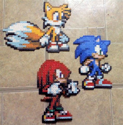 Team Sonic Beaded By Tomatoisjphansburg On Deviantart Perler Bead