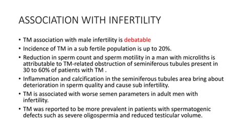 Testicular Microlithiasis Pptx Free Download