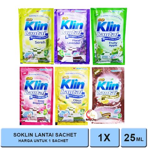 Jual SOKLIN LANTAI SACHET 25ML Shopee Indonesia