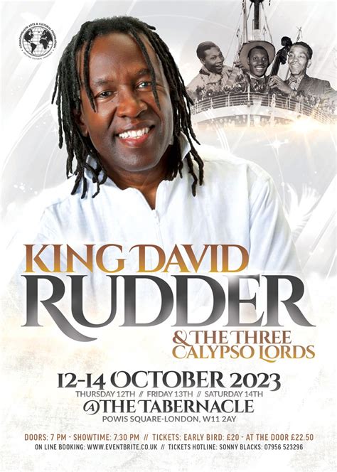 Soca Events - King David Rudder & The Three Calypso Lords