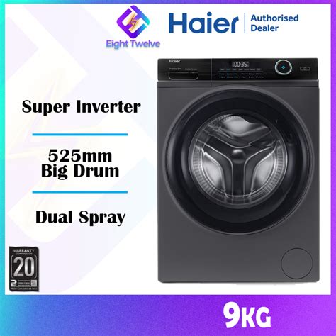 Haier Kg Front Load Washing Machine Xl Drum Super Inverter Hw