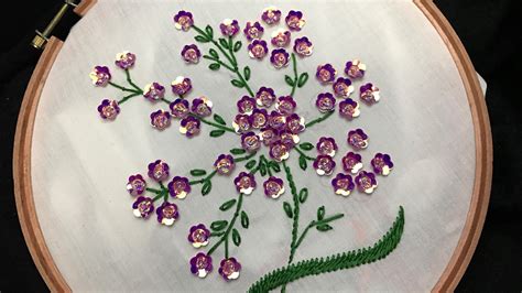 Hand Embroidery Bead Embroidery Youtube