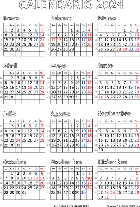 Calendario 2024 De Venezuela Image To U