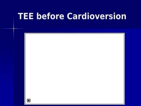 Tee Before Cardioversion