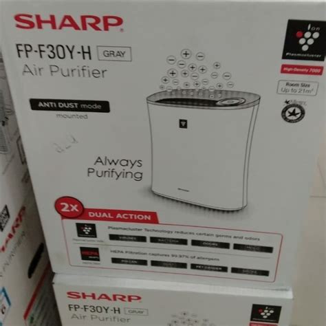 Jual Penjernih Udara Air Purifier Sharp Fp F Y H Gray Shopee