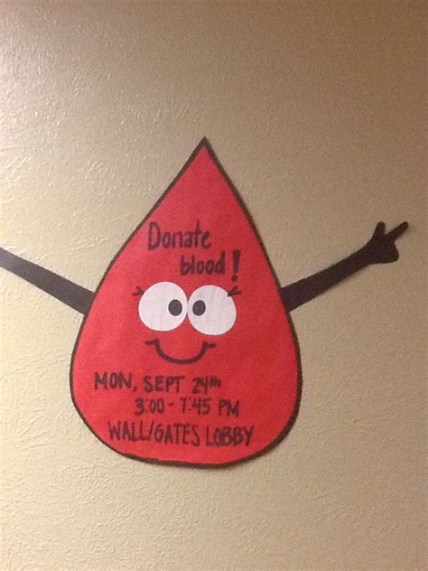 Do you need to advertise for a blood drive that's in your hall? | Blood ...