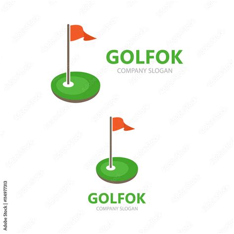 Vector golf club logo design. Stock Vector | Adobe Stock