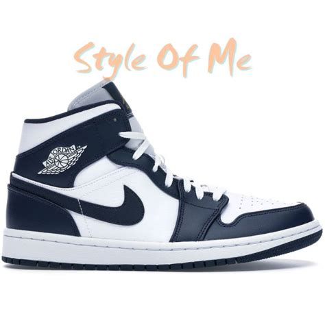 Gi Y Nike Air Jordan Mid White Metallic Gold Obsidian Styleofme Vn