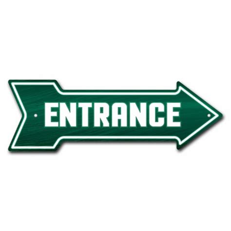 Signmission 10 X 30 In Wide Entrance Arrow Sign 1 Ralphs