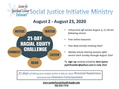 21 Day Racial Equity Habit Building Challenge Kick Off Center For