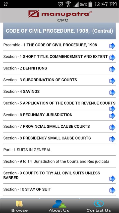 Manupatra Code Of Civil Procedure CPC