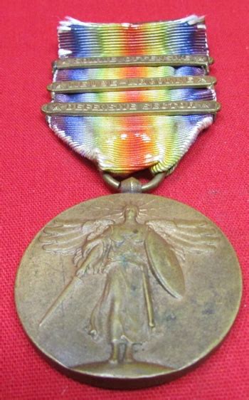 Stewarts Military Antiques US WWI Victory Medal 3 Campaign Clasps