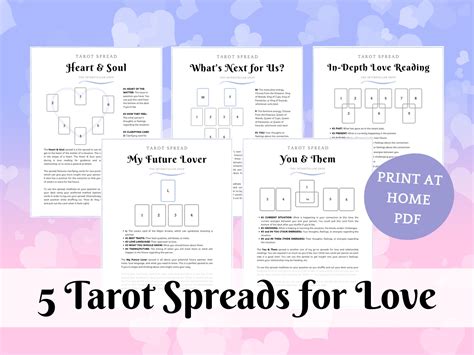 Tarot Love Spreads Bundle Tarot Spreads for Relationship Readings 5 ...