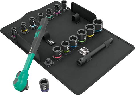 WERA 05005530001 8100 SB 12 Zyklop Comfort Ratchet Set Reversing