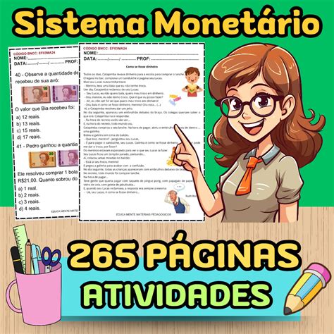 Atividades Com O Sistema Monetário 1º Ano