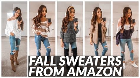 Amazon Haul Fall Sweaters From Amazon Under 30 Youtube