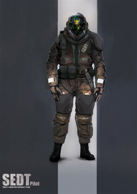 SEDT Pilot Space Suit Pilot Sci Fi Armor