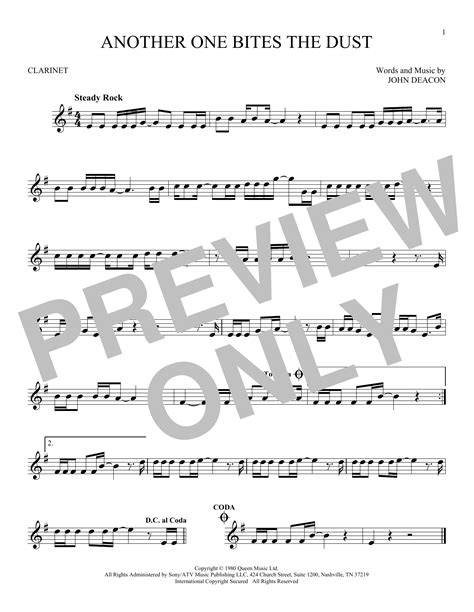 Another One Bites The Dust | Sheet Music Direct