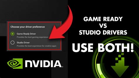 Switch Between Nvidia Game Ready Studio Drivers Inside Geforce