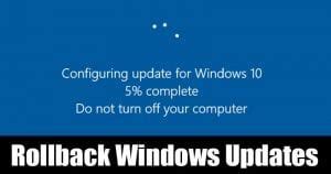 How To Rollback Windows Updates After 10 Day Limit