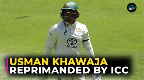 Usman Khawaja Says Black Armband Not Political After Icc Reprimand