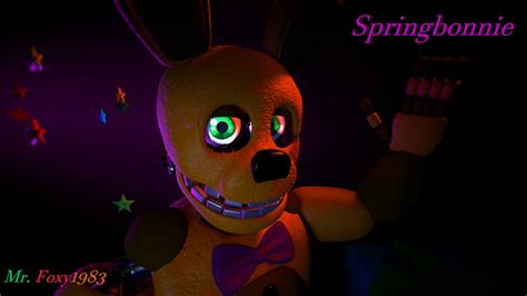 [sfm Fnaf Poster] Springbonnie By Mrclay1983 On Deviantart