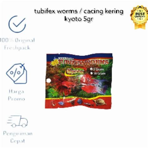 Jual Cacing Sutra Kering Tubifex Worms Kyoto Gr Cacing Kering Shopee