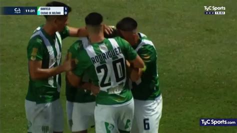 Banfield vs Ciudad de Bolívar el gol de Alejandro Maciel 1 0